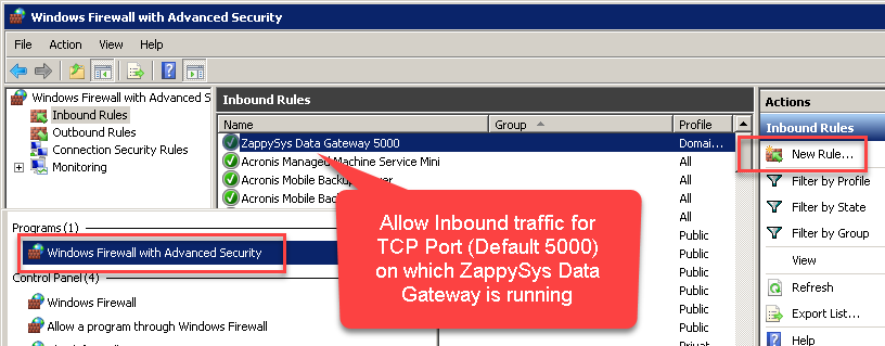 SQL Server Firewall Allow Inbound Data Gateway SQL Server Firewall Allow Inbound Data Gateway