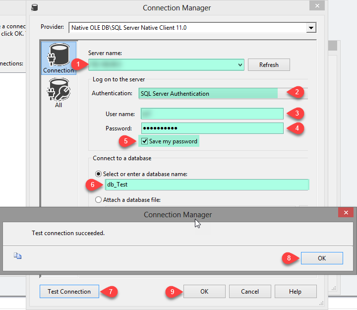 SSIS OLEDB - Connection