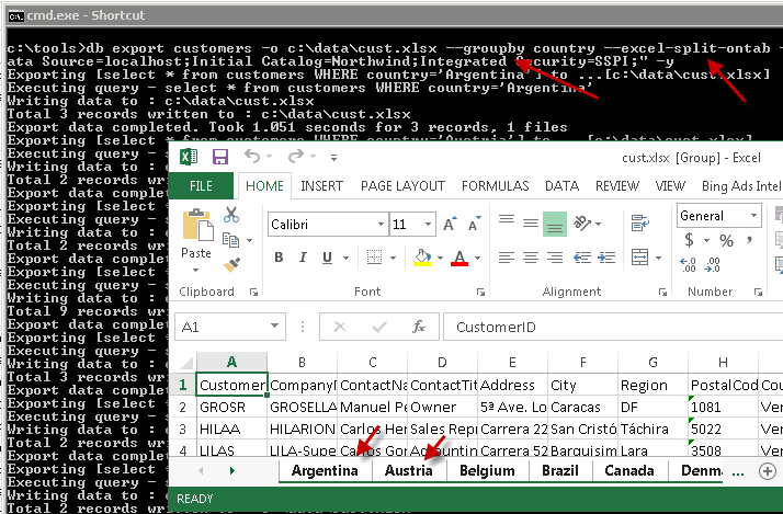 ZappyShell - Export SQL Server to Excel Split on tabs ZappyShell - Export SQL Server to Excel Split on tabs